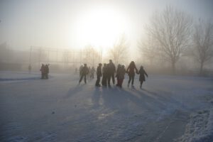 Foto van de ijsbaan, november 2022