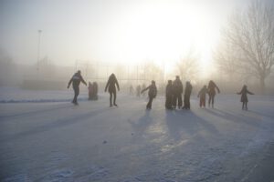 Foto van de ijsbaan, november 2022